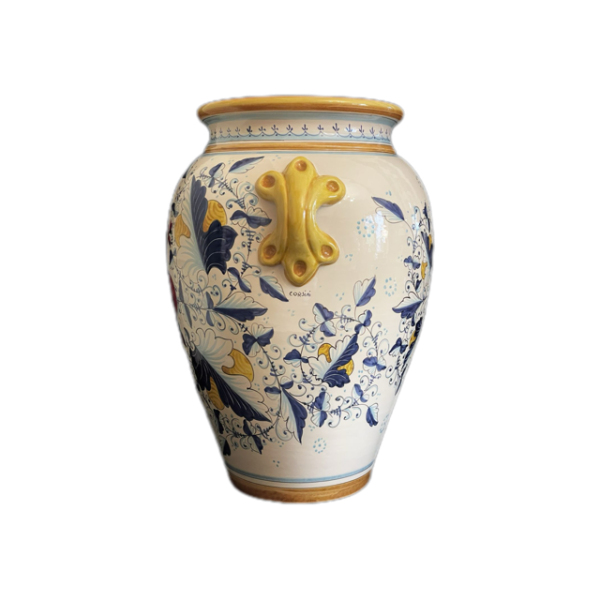 Keramikvase mit florentinischer Lilie